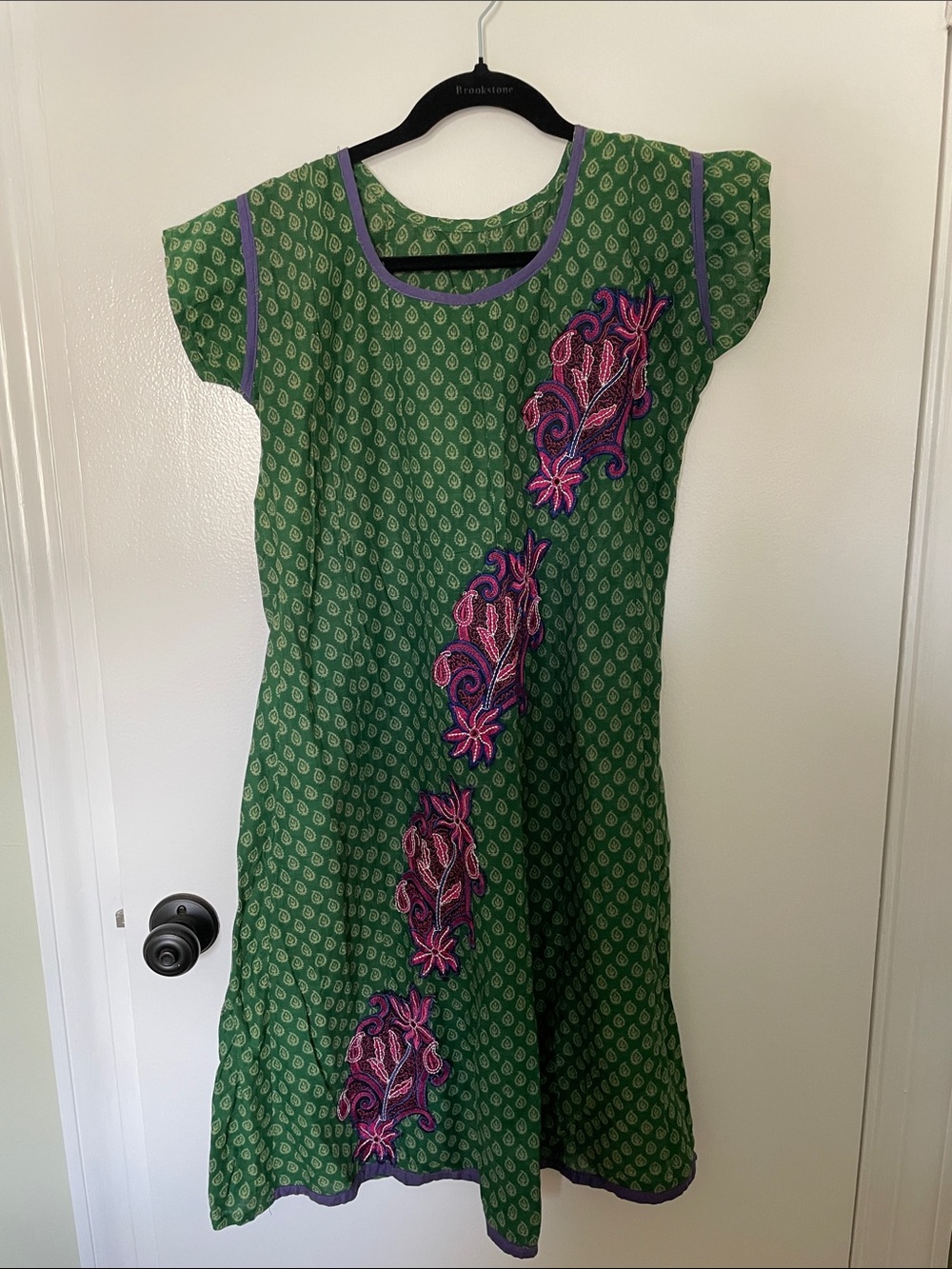 A beautiful and unique embroidered dress from India 🇮🇳